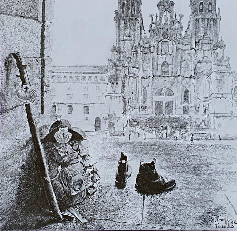 Debuxo de jennifer Cousillas para Embaixada