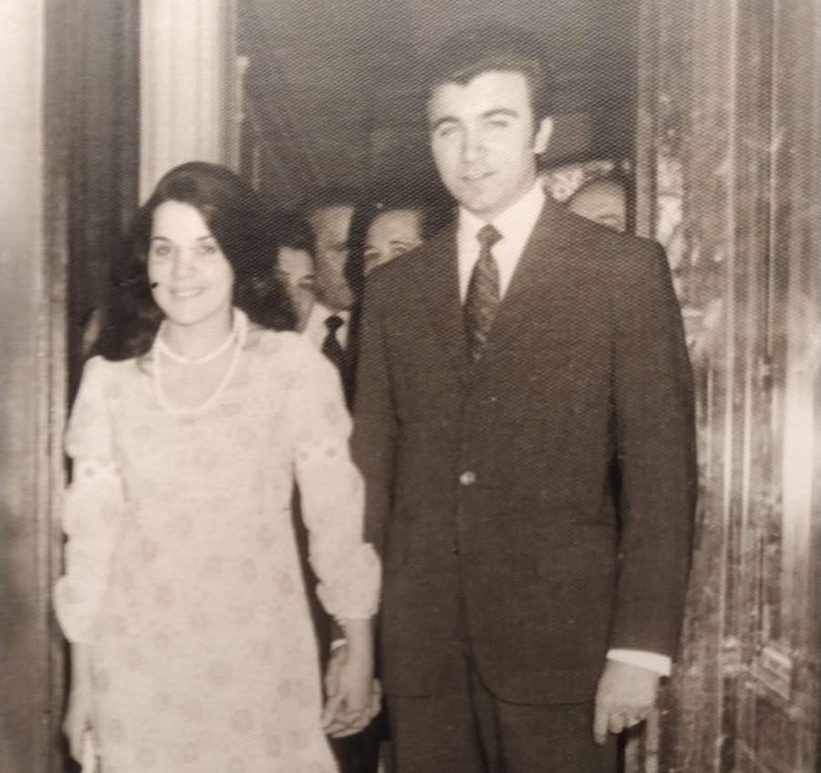 Hermosinda H co seu marido