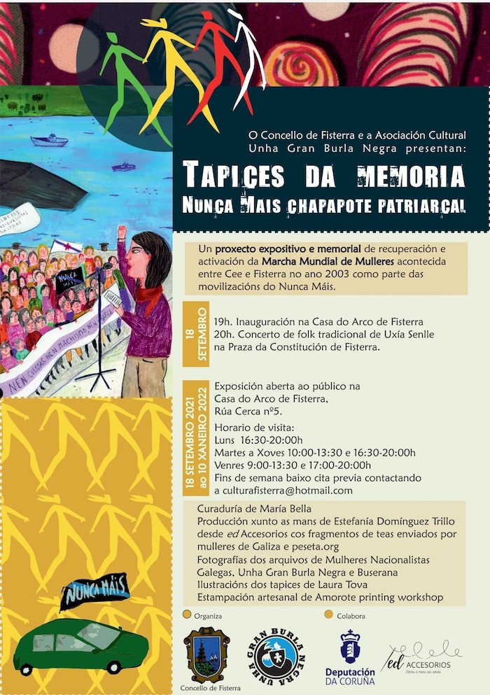 cartaz Tapices da Memoria Fisterra