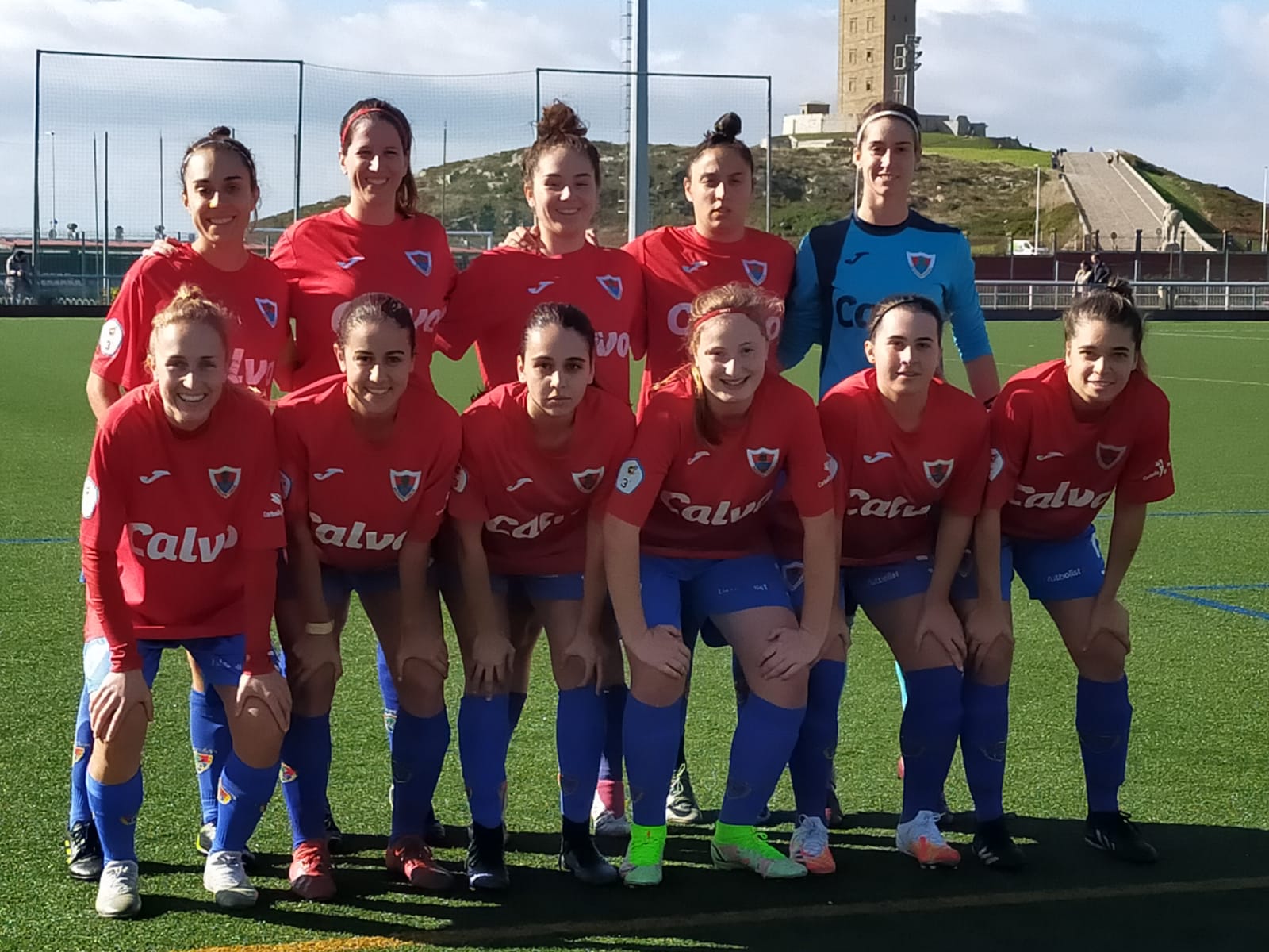 Formación do Bergantiños ante o Orzán