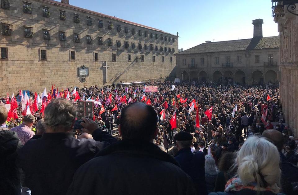 Manifestacion en Compostela Sos Sanidade Publica