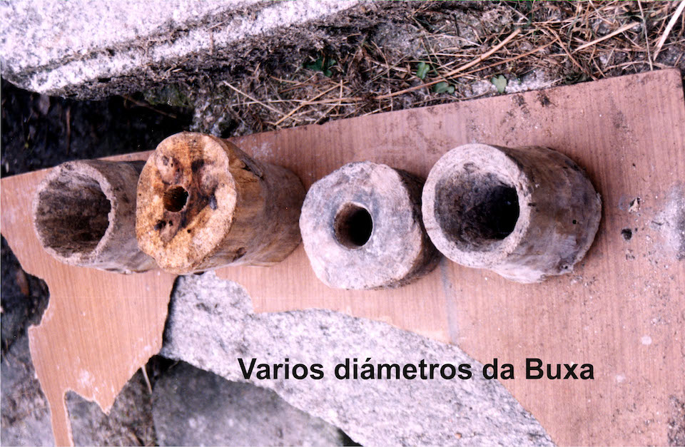 As buxas de distinto diámetro