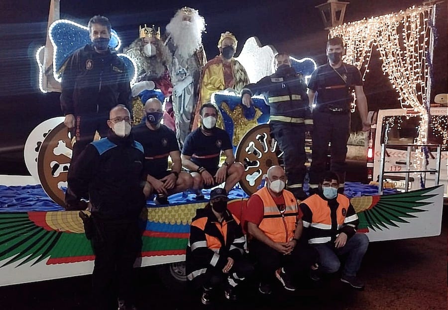 Reis Magos na Cabalgata de Cee