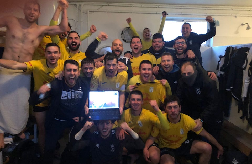 mazaricos celebrando unha nova vitoria