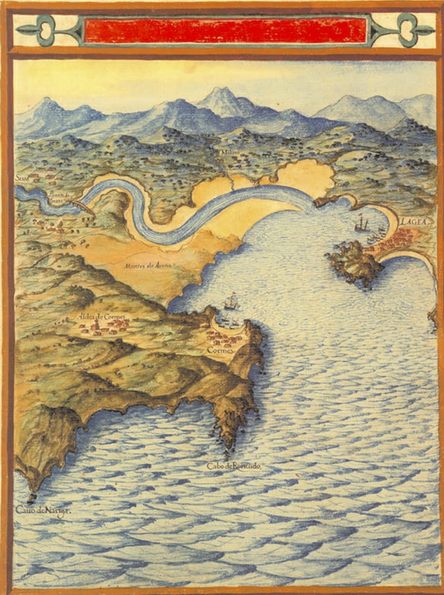 Mapa Teixeira 1634 Ria Corme Laxe