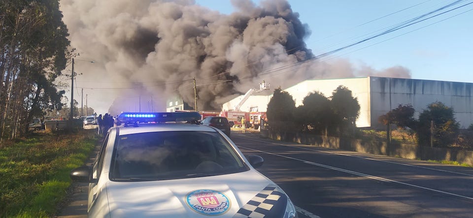 Incendio Poligono Santa Comba 3
