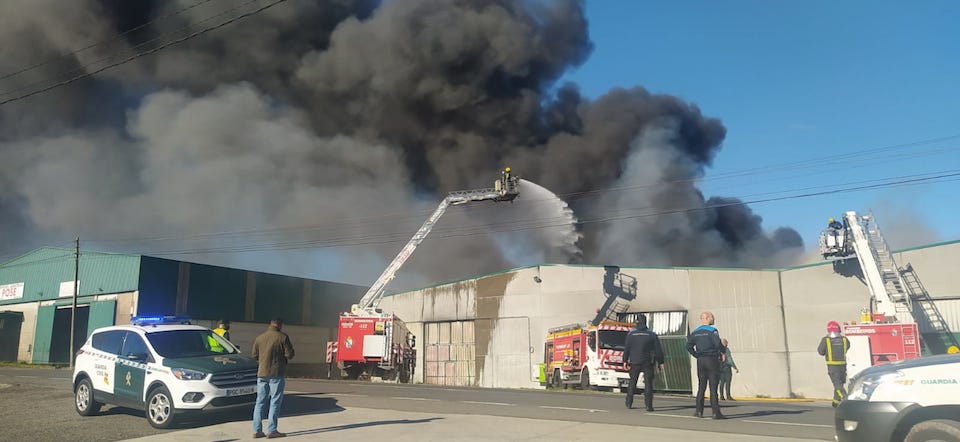 Incendio Poligono Santa Comba  2