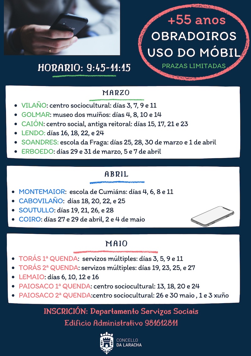 Obradoiro uso mobiles maiores laracha