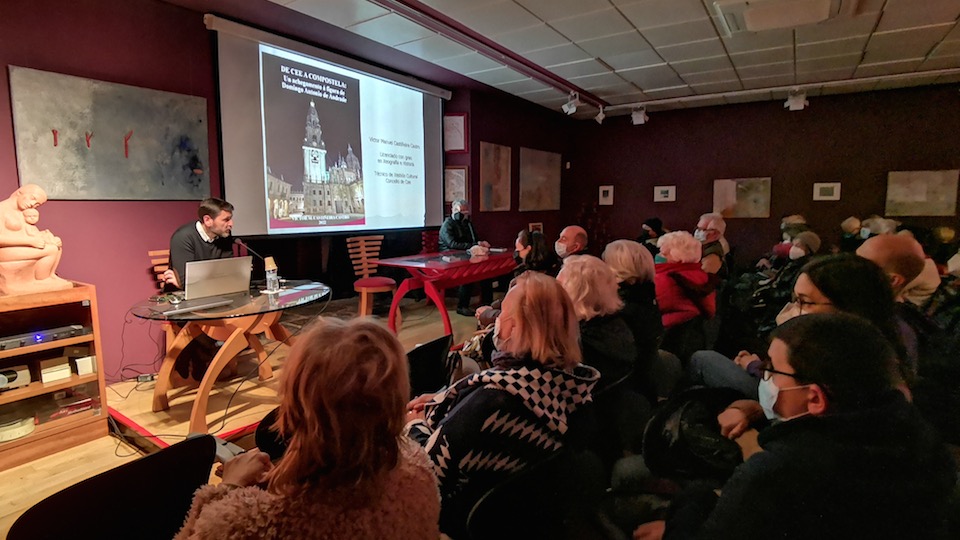 Victor Castineira e Felipe Senen na Fundacion Amigos dos Museos de Galicia