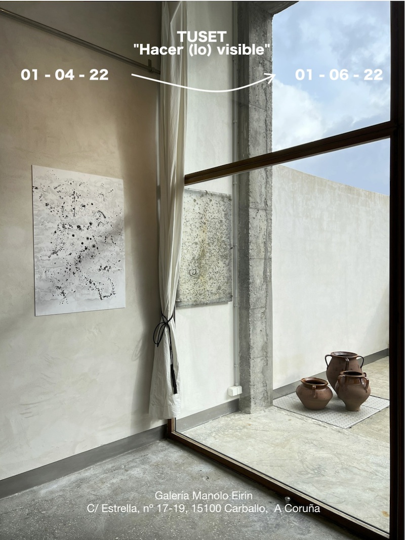 Cartel da Mostra de Tuset na Galeria Eirin