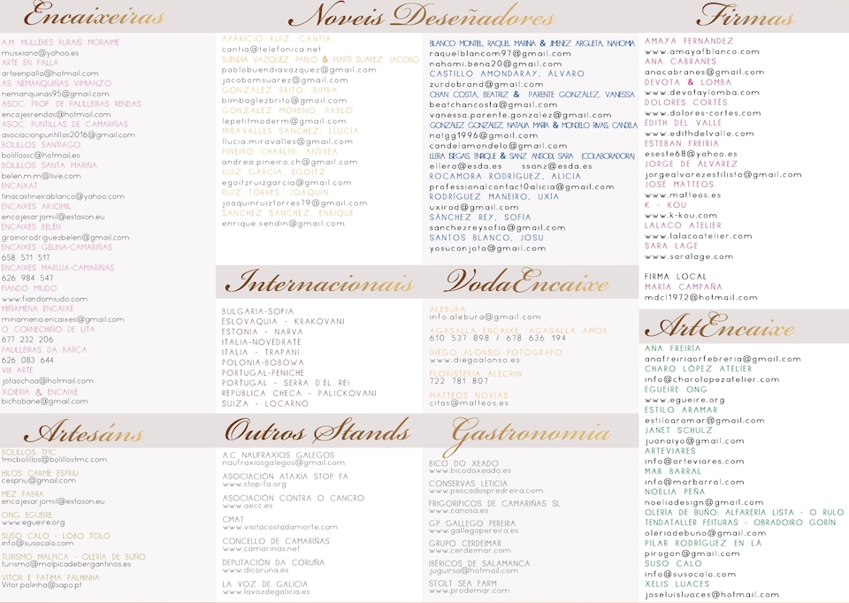 Programa Mostra de Encaixe de Camarinas 2022 2