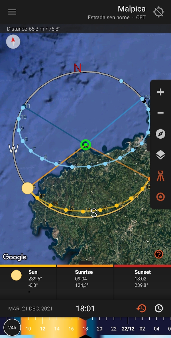 Nerigha 8 Solpor nerigha solsticio de inverno