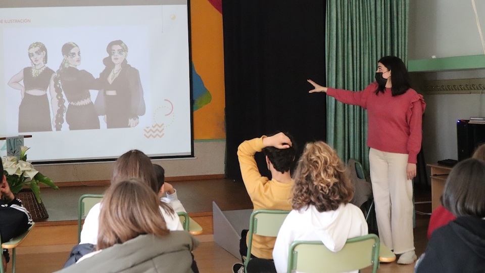 Sofia Fondo no IES de Baio 2