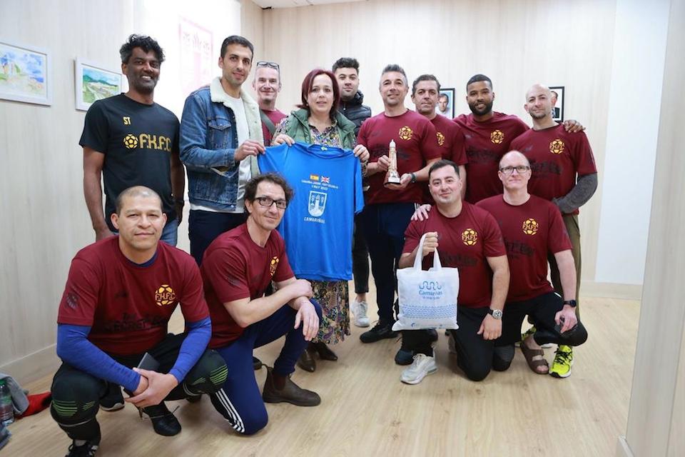 Camarinas Legends contra Footy Killers coa alcaldesa