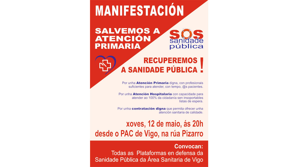 Sos Sanidade Publica Manifestacion Vigo