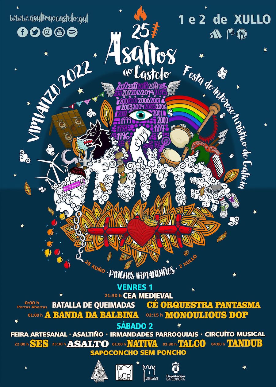Cartel Asalto ao Castelo Vimianzo 2022