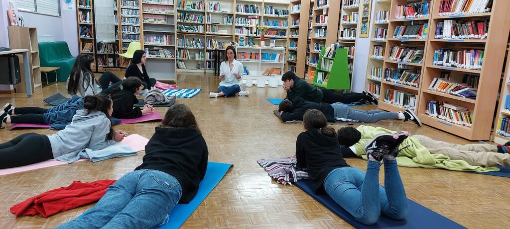 Iria Rajal no IES Parga Pondal