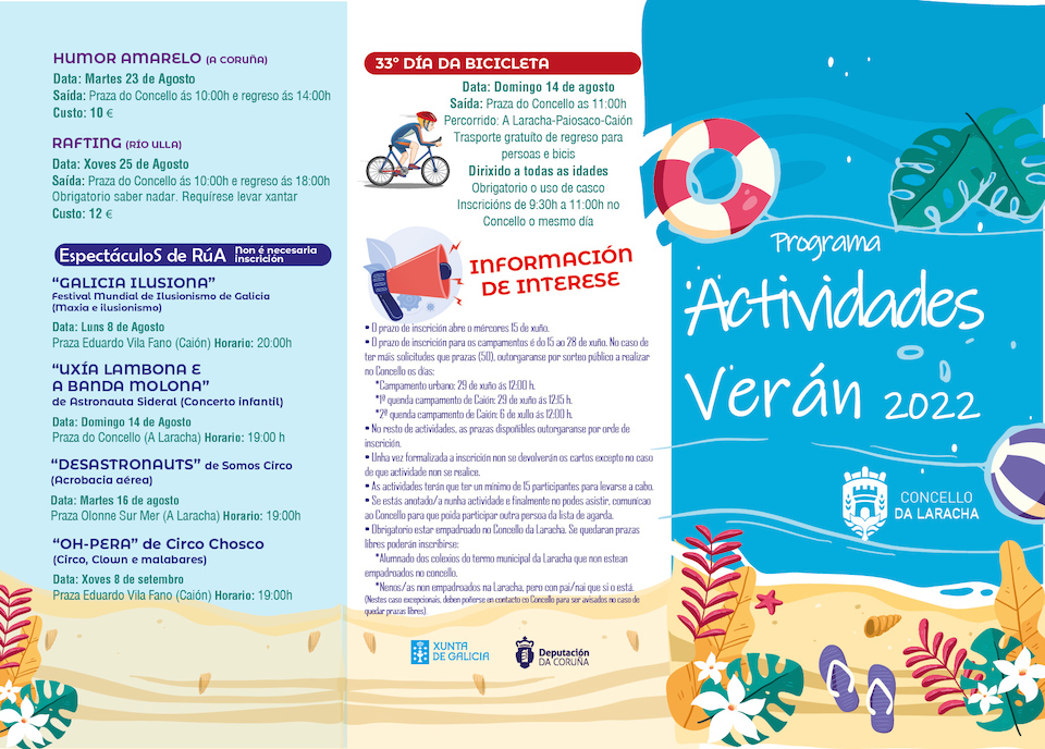 Programa Verán Tríptico 1 Laracha 2022