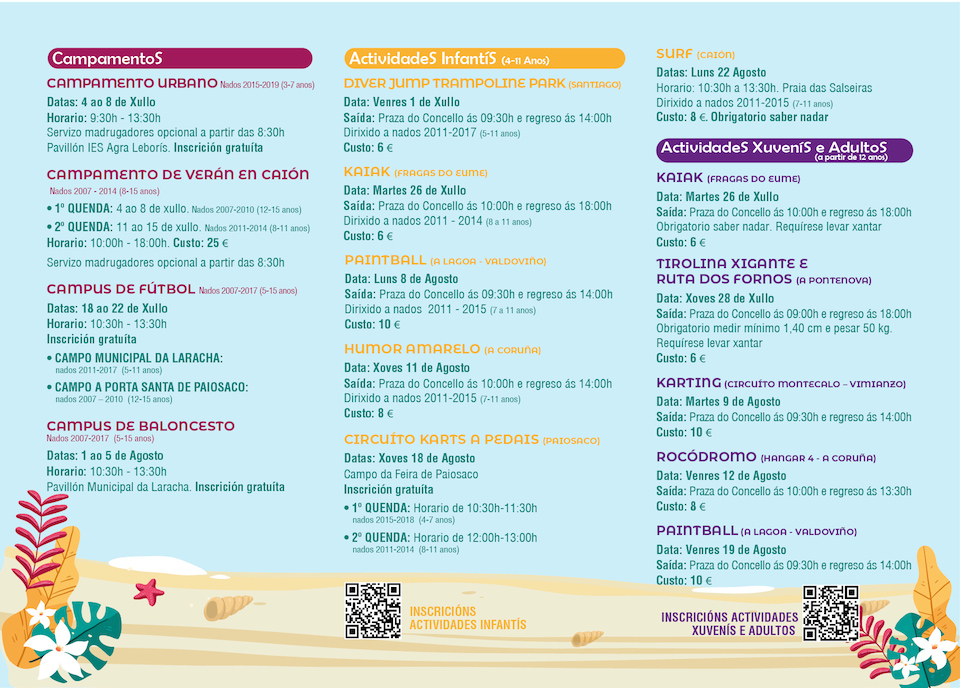 Programa Verán Tríptico 2 Laracha 2022