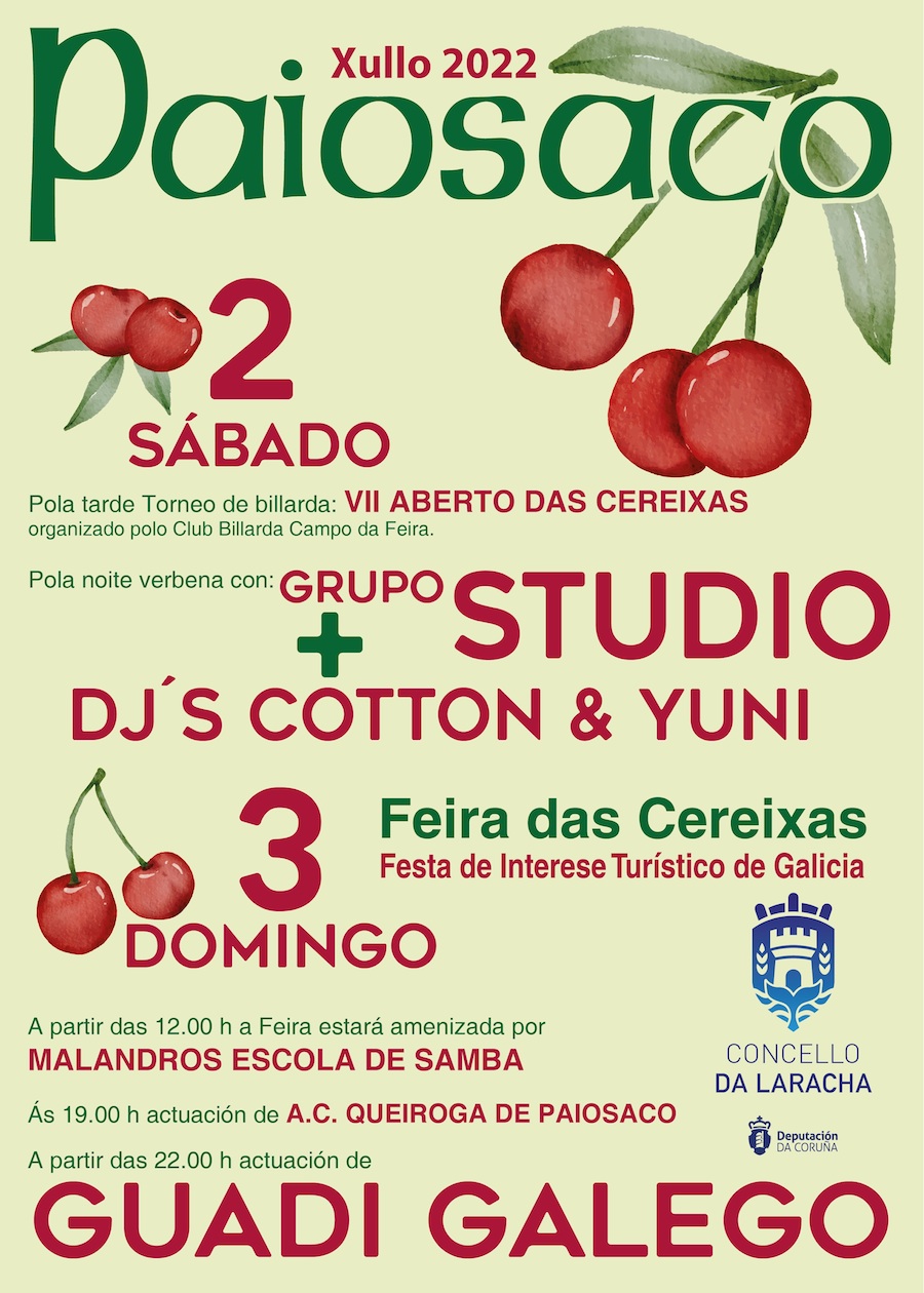 cartel festa cereixas paiosaco 2022