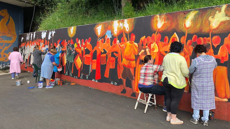 Graffiti Asalto ao Castelo de Vimianzo 2022