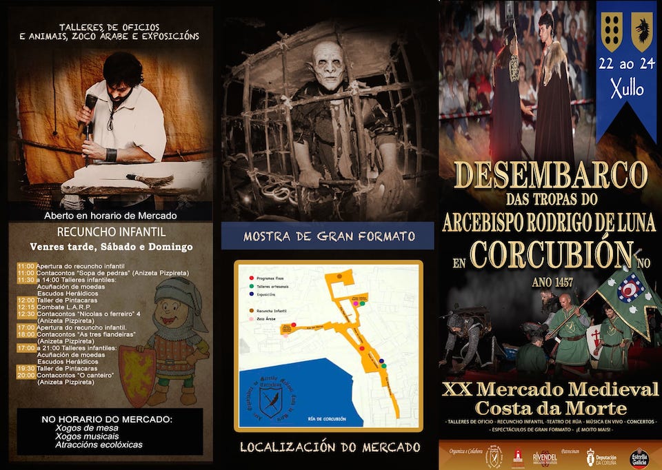 Programa do Mercado Medieval Corcubion 2022
