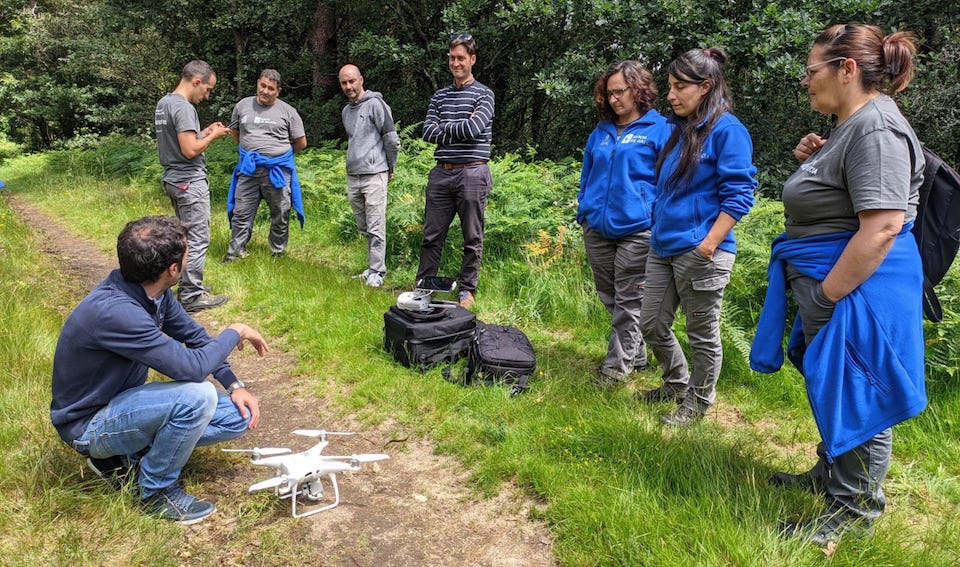 Aprendendo a usar un dron