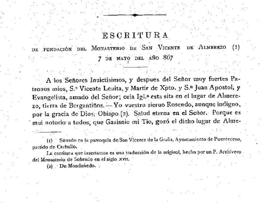 Carta donación de Almerezo 1