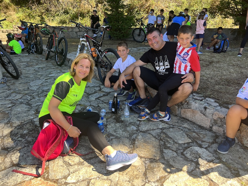 Familia no Dia da Bici de Cee