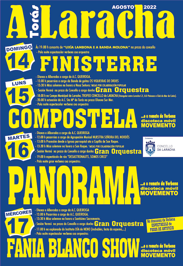 Cartel Festas Patronais da Laracha