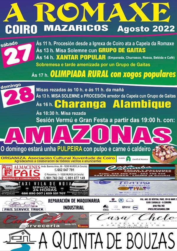 A romaxe de Coiro Mazaricos 2022
