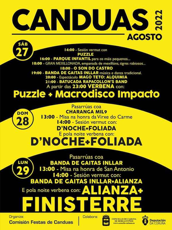 Festas canduas agosto 2022