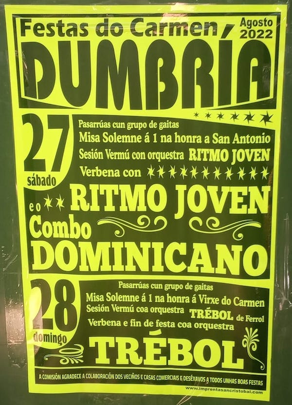 Festas dumbria agosto 2022