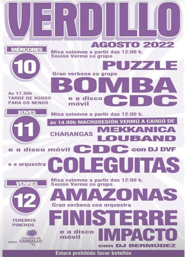Festas de Verdillo 2022