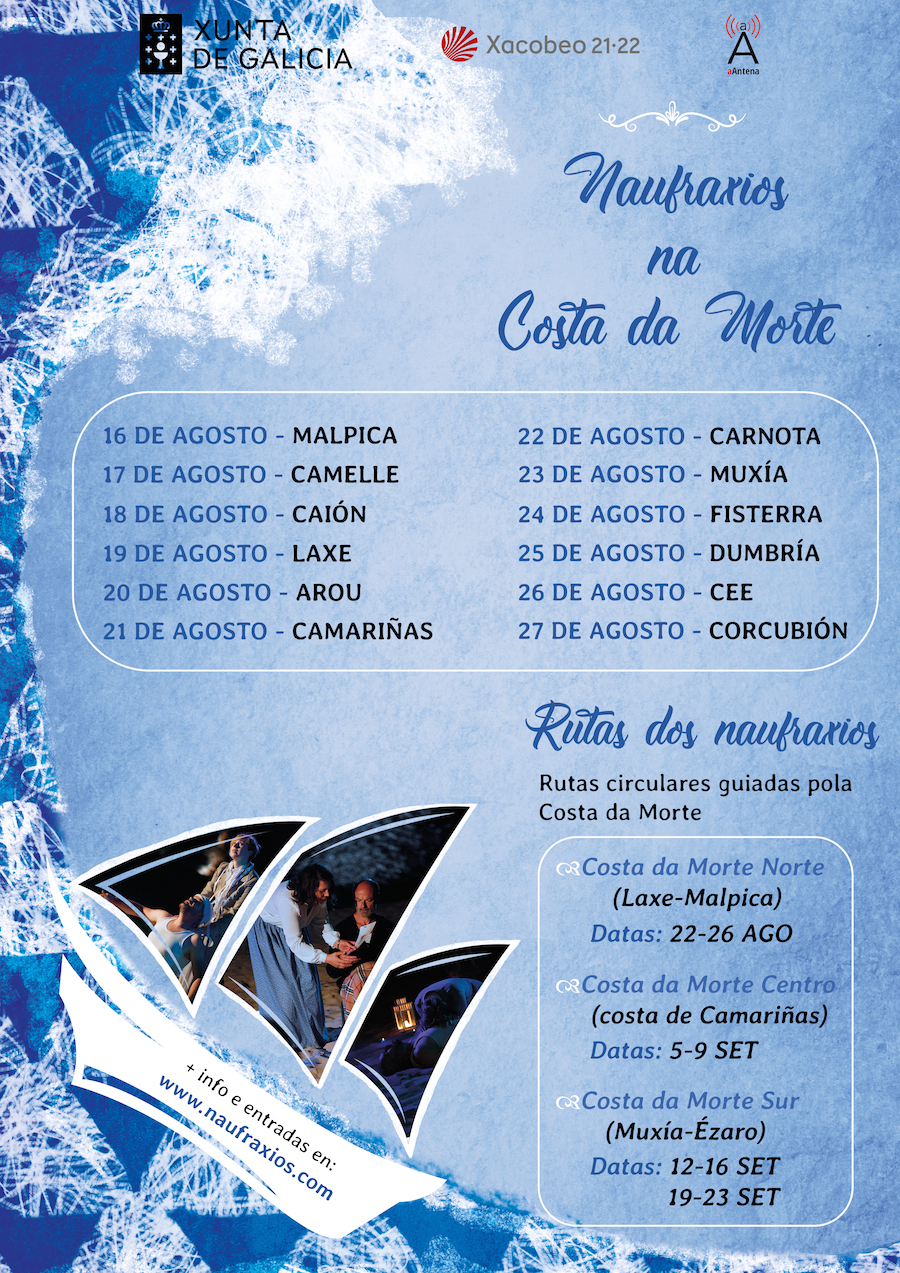 CARTEL naufraxios TEU XACOBEO 2022