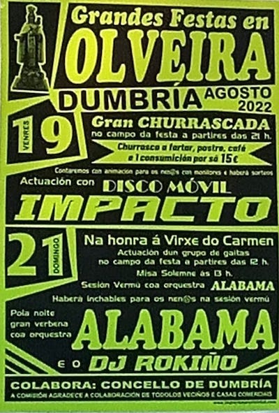 festas de olveira agosto 22