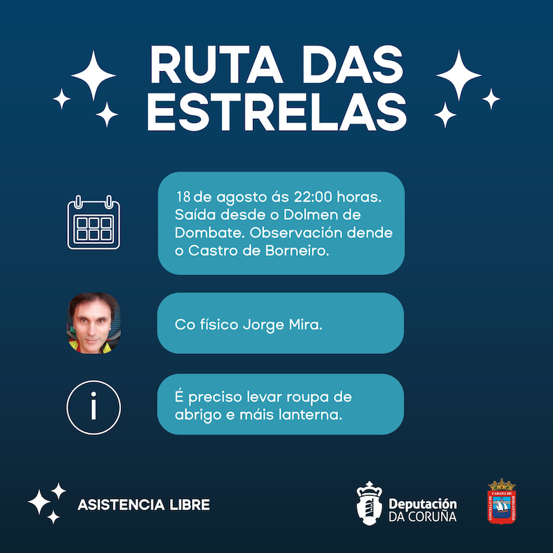 Ruta das Estrelas Dombate agosto 2022
