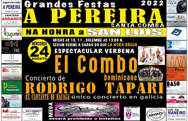 festas de San Luis pereira agosto 2022