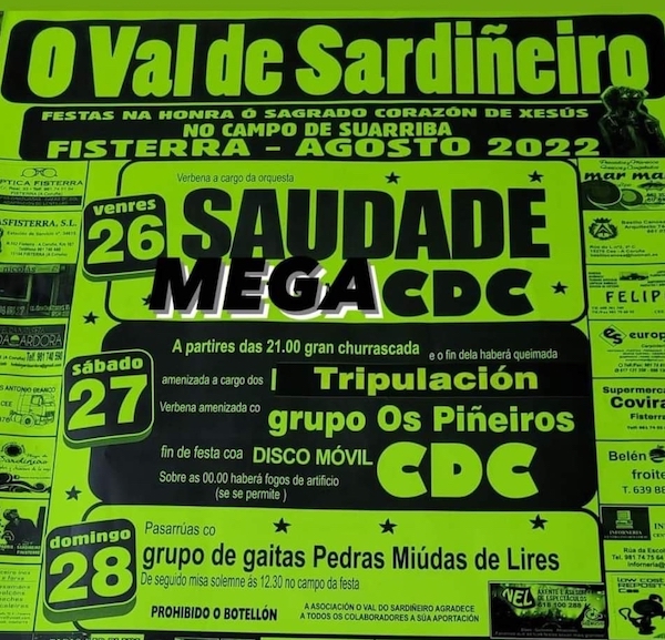 Festas do Val de Sardineiro Fisterra 2022