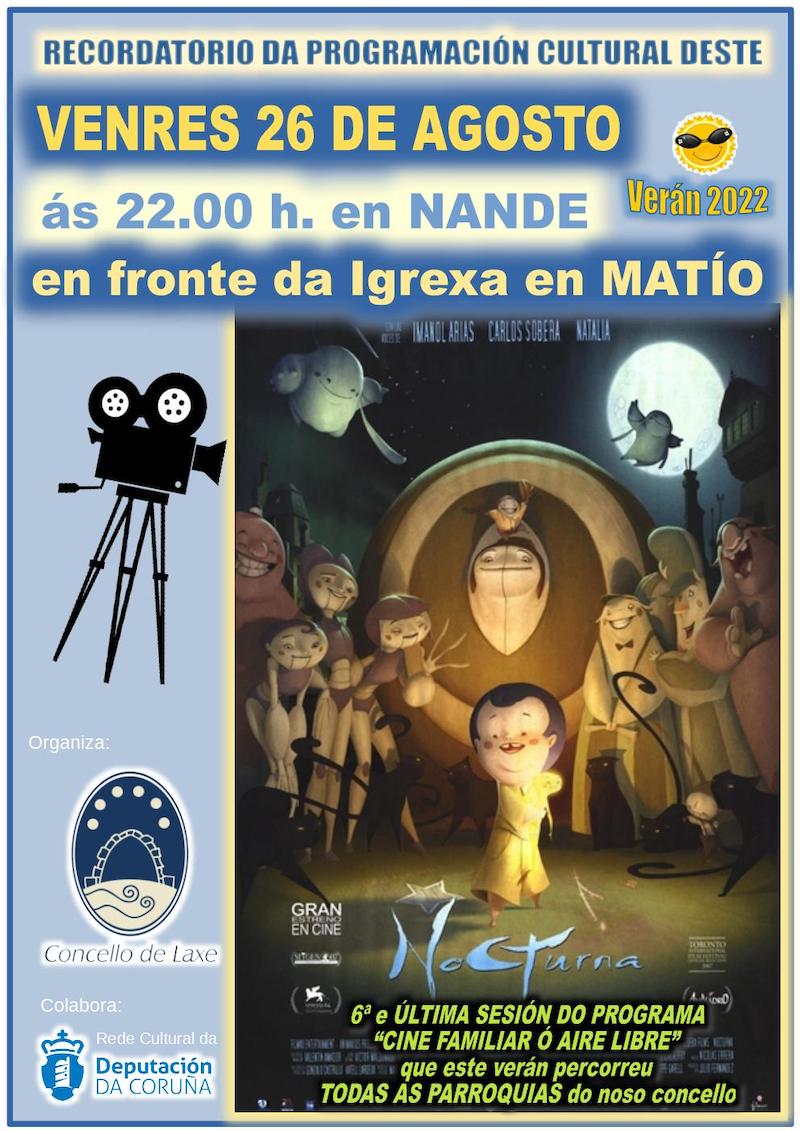 Cine na rua en laxe-Nande
