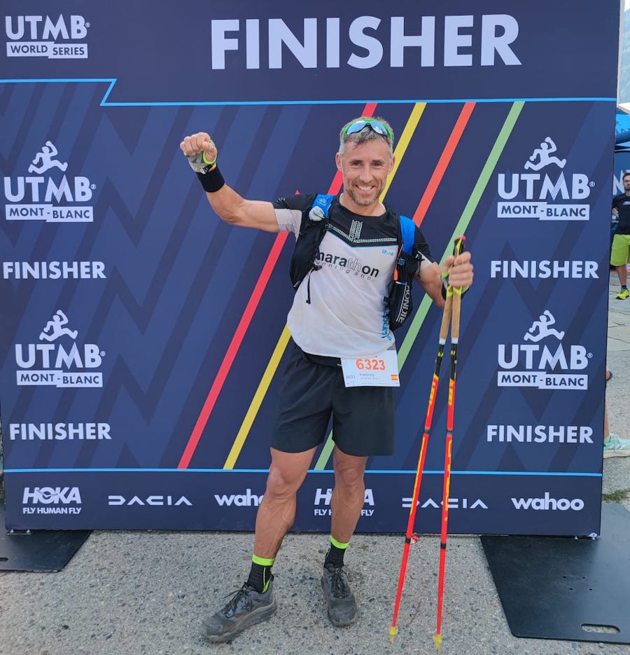 Quito finisher na UTMB