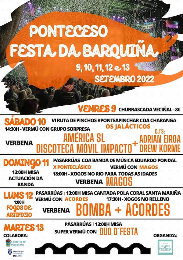 Festas da Barquina Ponteceso 2022