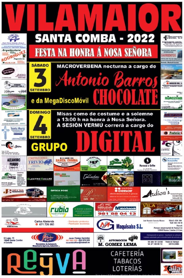 Festas de Vilamaior Santa Comba 2022