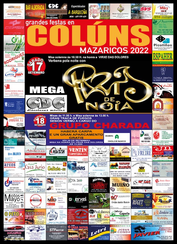Festas Coluns Mazaricos setembro 22