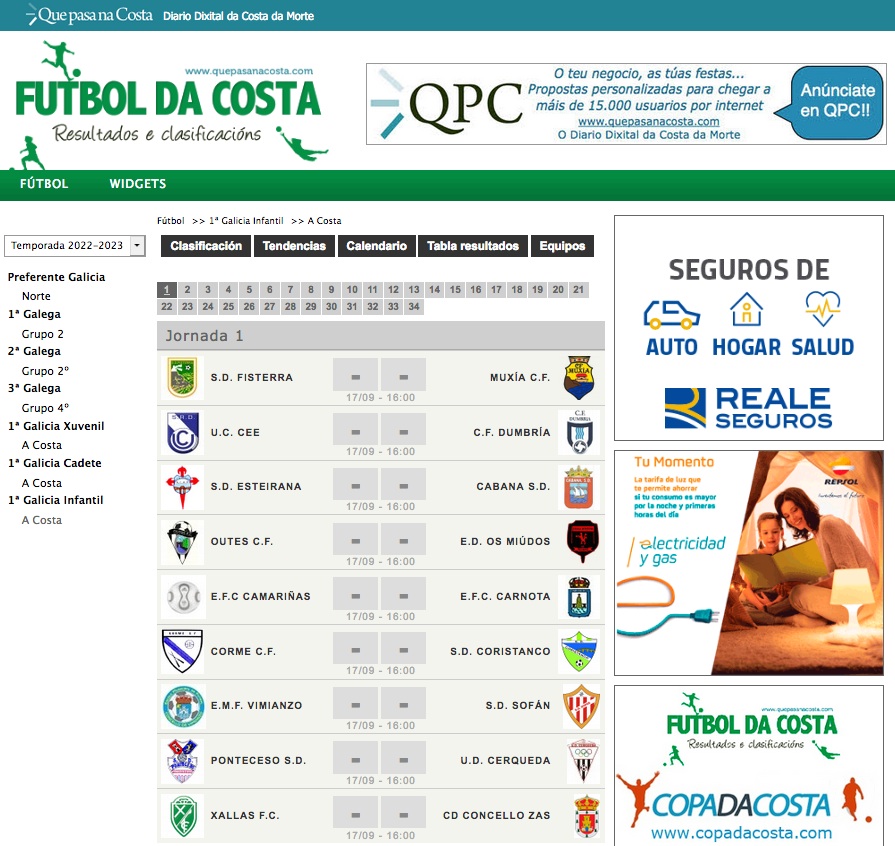 Calendario liga da costa infantil 22-23 copia