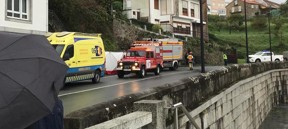 Accidente mortal en Corcubion