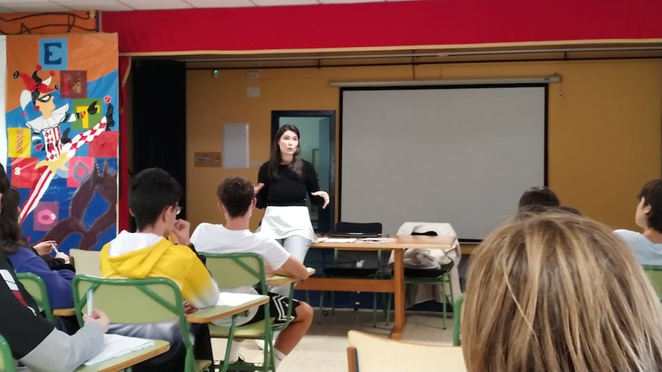 Dores Tembra no IES Terra de Soneira