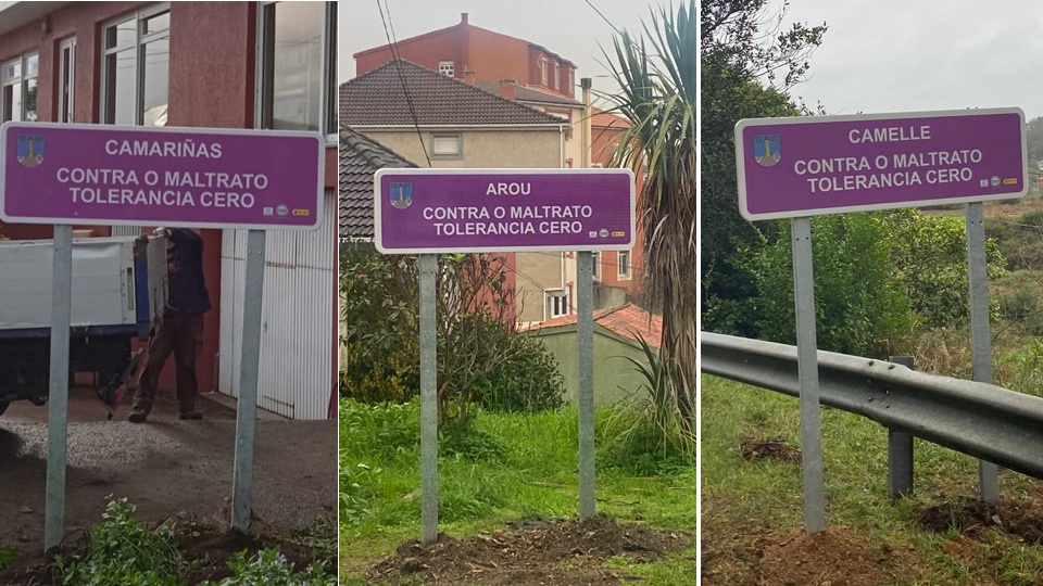 Sinais Camarinas contra a Violencia de xenero