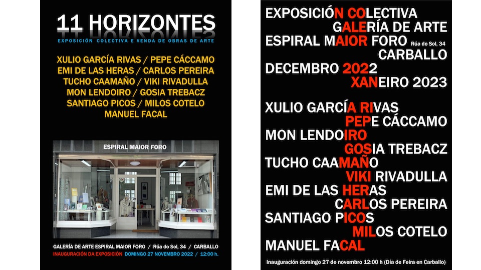 Exposicion Colectiva 11 horizontes no Espazo Espiral Maior Foro de Carballo