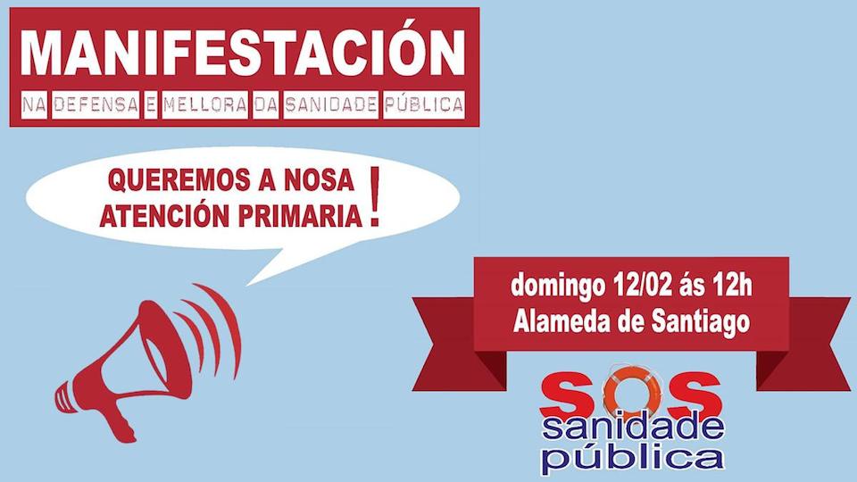 Manifestacion SOS Sanidade Publica 022023